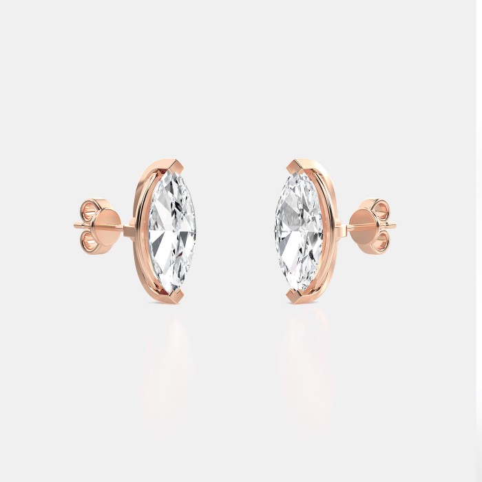 lab grown diamond stud earrings