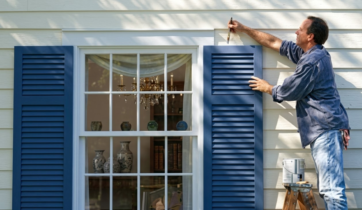 painting plastic shutters